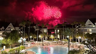 Grand Floridian Studio Room Tour and Fireworks from the Pool [upl. by Silas]