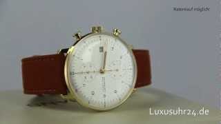 Junghans Max Bill Chronoscope 027780000 Luxusuhr24 Ratenkauf ab 20 EuroMonat [upl. by Anniroc]