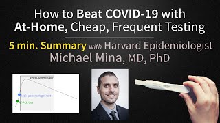 How to Beat COVID19 with At Home Rapid Testing by Michael Mina MD Antigen Tests [upl. by Okiram]