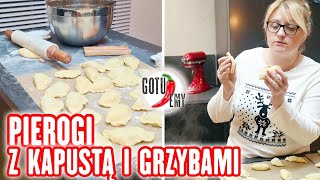 Pierogi z kapustą i grzybami 👍 Najlepsze na wigilię 🎄 GOTUJEMY [upl. by Retsevel]