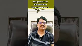 Omnipresence is different from personal presence youtubeshorts biblestudy viralvideo [upl. by Eyssej]