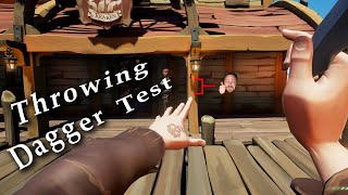 THROWING KNIVES AIMING TEST  Sea Of Thieves [upl. by Farnham]