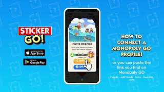 How to connect a Monopoly GO profile on Sticker GO [upl. by Eenimod]