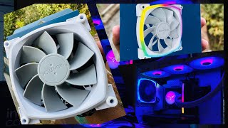 Montech RX120 PWM 120mm ARGB Case Fan White  Reverse Fan Blade [upl. by Euton]