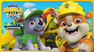 ROCKY FIXES RUBBLE’S BULLDOZER  MORE Rocky’s Garage Episodes  Rubble amp Crew  Cartoons for Kids [upl. by Violeta]