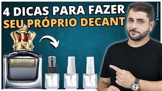 COMO FAZER DECANT DE PERFUMES SAIBA 4 MANEIRAS DE RETIRAR O PERFUME DO FRASCO [upl. by Eagle728]