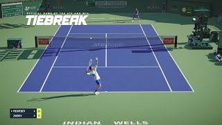 TIEBREAK  Daniil Medvedev Vs Alexander Zverev I Indian Wells Open I TIEBREAKER PS5 [upl. by Elpmid177]