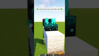 Minecraft Modern Automatic Door shorts minecraft [upl. by Oluas]