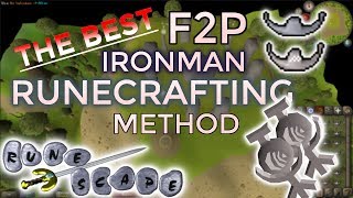 OSRS The Best F2P Ironman Runecrafting Method [upl. by Adao]