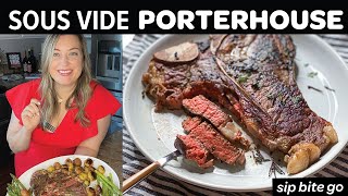 Sous Vide Porterhouse Steak Thats SO Juicy [upl. by Verada]