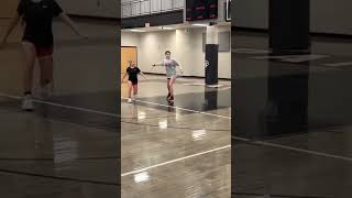 Keep on your toes PEEK at the rim basketball drills basketballskills [upl. by Yhtir]