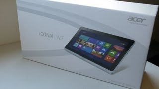 Acer Iconia W700 Windows 8 Tablet Unboxing and Review  httptechblogtv [upl. by Tesler350]