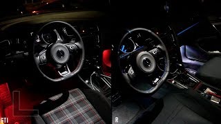 Color Changing Footwell LEDs from deAutoKey amp AliExpress for the MK7 Golf GTI R [upl. by Ganny]