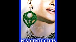 Pendientes Ganchillo celtaPendientes crochet ES3 [upl. by Laird]