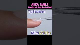 Nail Tip Extensions💅 tutorial shorts nails nailextension askanails [upl. by Anaujat]