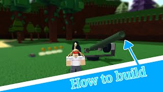 How to build a cool artillery in build a boat for treasure roblox tutorial buildaboatfortreasure [upl. by Vokaay]