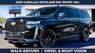 2023 Cadillac Escalade ESV Sport 4X4  Diesel  WalkAround [upl. by Hsac417]