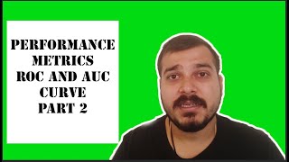 Tutorial 41Performance MetricsROCAUC Curve For Classification Problem In Machine Learning Part 2 [upl. by Vaientina29]