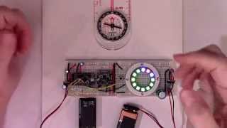 Arduino Projects  Dual Mode Neopixel Ring Compass  Version 1 [upl. by Alan]