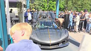 Koenigsegg Jesko Absolut World Record Edition McLare P1 GTR and Bugatti Veyron at Aurora Concours [upl. by Niatsirt]