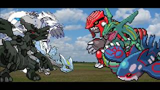 Reshiram Zekrom and Kyurem vs Groudon Kyogre and Rayquaza 500 subscribers special [upl. by Led353]