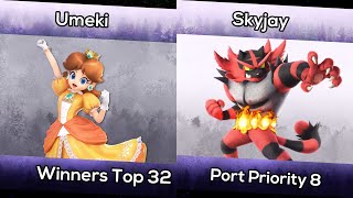 Umeki Daisy vs Skyjay Incineroar  Winners Top 32  Port Priority 8 [upl. by Dich]