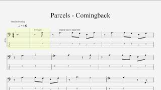 Parcels  Comingback Bass Tabs [upl. by Oralla]