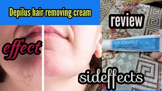 Depilus hair removing cream💆full review effect sideffectsuseshonest reviews [upl. by Selohcin]