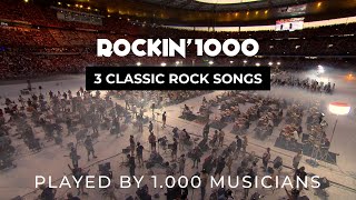 Epic Performance 1000 Musicians Play Classic Rock Hits [upl. by Llenrep]