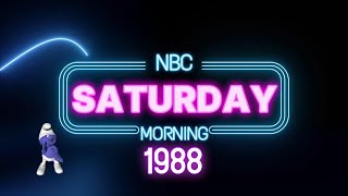 NBC Saturday Morning Line Up with Commercials 1988 Fall [upl. by Nwadal]