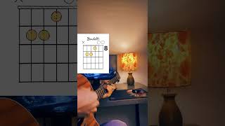 Beautiful Open Guitar Chords guitar cover tutorial viralvideo shortvideo [upl. by Ellecrag]
