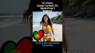 Felicitas Nao  Segredo  Portugal 🇵🇹  AI Vision Song Contest 02 SemiFinal 1 [upl. by Whitver]