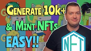 How To Create An ENTIRE NFT Collection 10000 amp MINT In Under 1 Hour Without Coding Knowledge [upl. by Jonah]