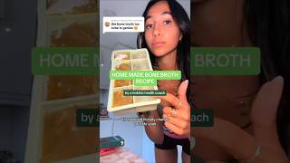 Bone Broth Recipe for Collagen Boost Antiaging Bone Broth Ice Cubes eyeam👁️❇️ wellness shorts [upl. by Inobe]