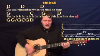 Brown Eyed Girl Van Morrison Strum Guitar Cover Lesson in G With ChordsLyrics [upl. by Adli700]