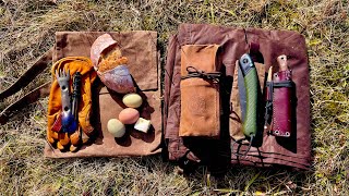 My traditional bedroll and haversack kit loadout and campfire cooking Campcraft Bushcraft Spain [upl. by Anohr184]