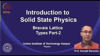 noc19ph02 Lecture 30Bravais Lattice Types PartII [upl. by Zimmer]