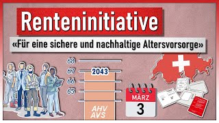 «Für eine sichere und nachhaltige Altersvorsorge» Renteninitiative  Volksabstimmung 3 März 2024 [upl. by Vaughn]