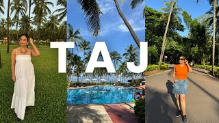 Taj is my favourite❤️  Taj Holiday Village Goa  Megan Megs [upl. by Ahsemac]