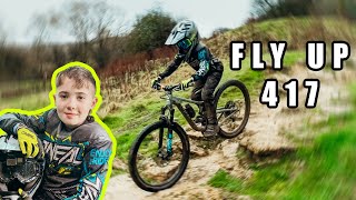 Kid riding a DH MTB bike at Fly up 417 bike park [upl. by Haswell235]