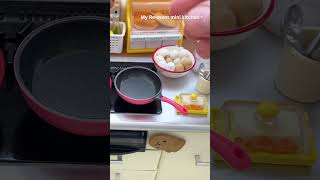 Mini kitchen set ASMR Mini cooking Rement rement minicooking minifood miniature [upl. by Leach]