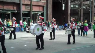 St Catherines Band and Dancers at St Patricks Day Parade 2010 in Seattle Washington USA [upl. by Sirrad]