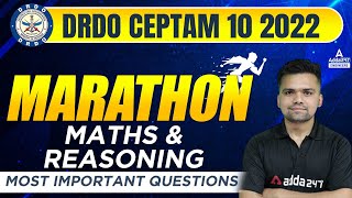 DRDO CEPTAM 10 Recruitment 2022  DRDO Maths amp Reasoning  Most Important Questions [upl. by Merrick]