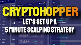 Cryptohopper 5 Minute Scalping Strategy Setup  Paper Trading Test [upl. by Verlee7]