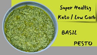 Easy Basil Pesto  Healthy Basil Pesto Recipe  Homemade Pesto Recipe  Low Carb Basil Pesto pesto [upl. by Flor]