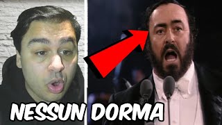 FIRST TIME HEARING Luciano Pavarotti  Nessun Dorma REACTION [upl. by Nugent]