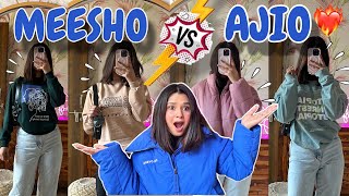 Huge MEESHO amp AJIO Winter Haul❤️‍🔥11 Super Affordable Sweatshirts Starting at ₹260😱 Rupal Yadav [upl. by Stefanac]