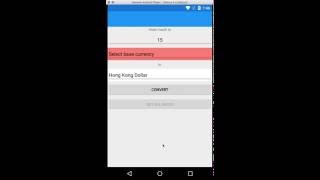 Currency Converter XamarinForms Android [upl. by Arelc194]