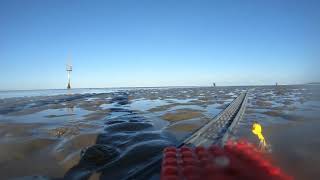 Lego train Eisenbahn Cuxhaven beach summer Leitdamm Wattenmeer [upl. by Meyers]