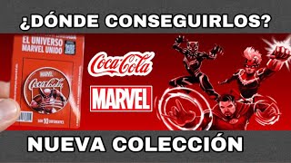 EL UNIVERSO UNIDO DE MARVEL Y COCA COLA DÓNDE CONSEGUIR LA COLECCIÓN COMPLETA [upl. by Cirdahc]